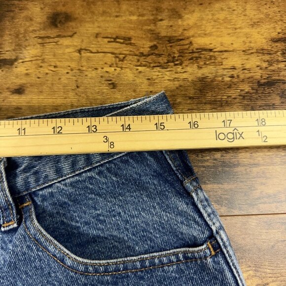 Vintage ICEBERG Jeans Mens Size 30X29 Blue Straight Leg Embroidered - Picture 14 of 15